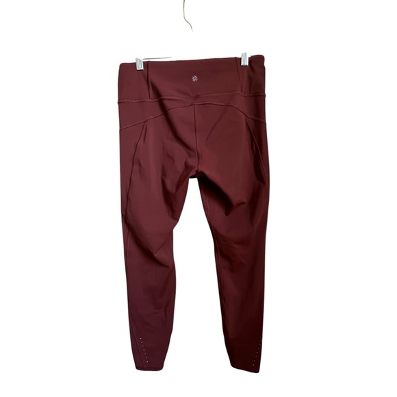 Women’s Athleta Rust Cabernet Rainier Tight Running leggings Size Large - Picture 2 of 4